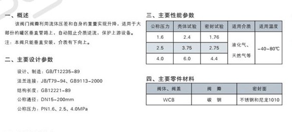 H42N立式止回閥